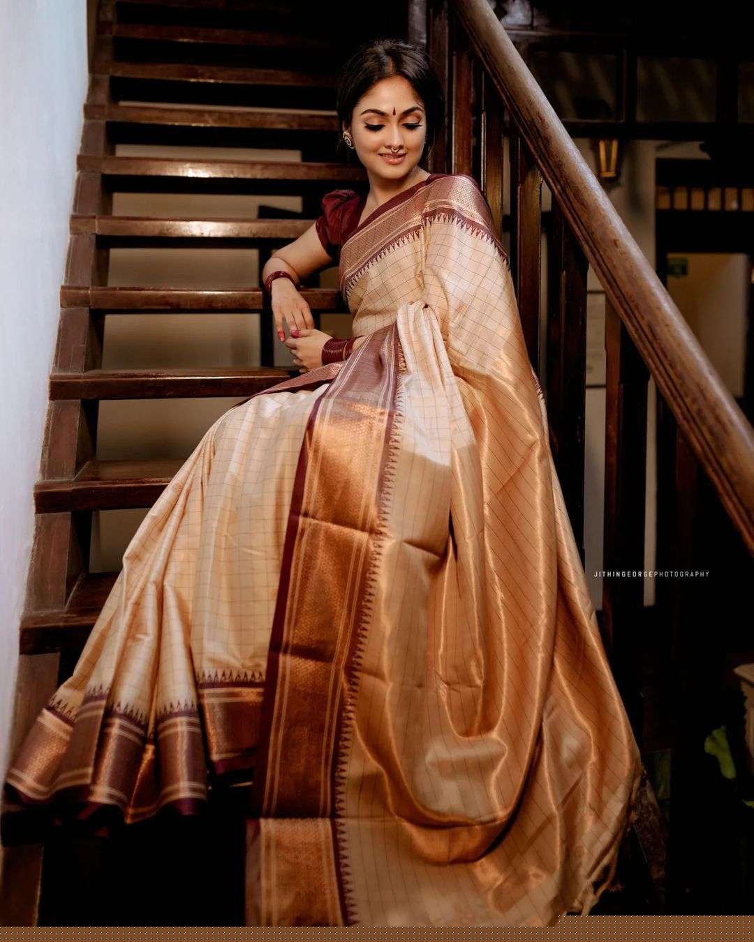 SC 519 CREAM BY ASLIWHOLESALE DESIGNER SOFT BANARASI SILK SAREES