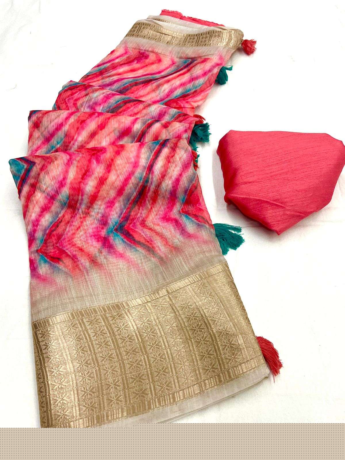 ZIG-ZAG BY ASLIWHOLESALE FANCY COTTON BANGLORI SILK SAREES