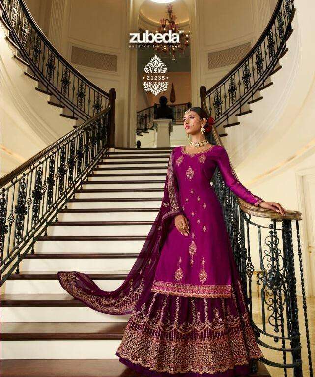 ZUBEDA SALE HITS BY ZUBEDA  HEAVY GEORGETTE EMBROIDERED DRESSES