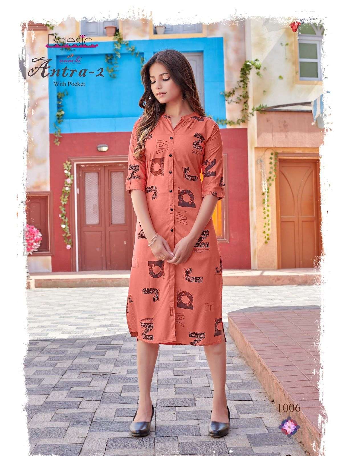 ANTRA VOL-2 BY AANCHI 1001 TO 1006 SERIES FANCY PRINT KURTIS