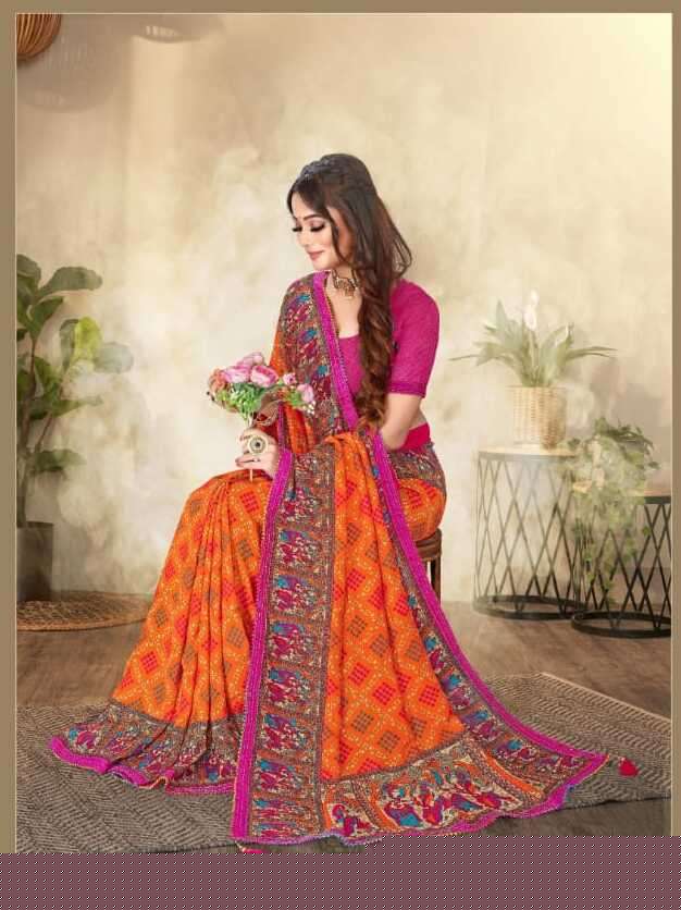 BANDHANI VOL-7 BY ASLIWHOLESALE 12001 TO 12004 SERIES FANCY VICHITRA SAREES