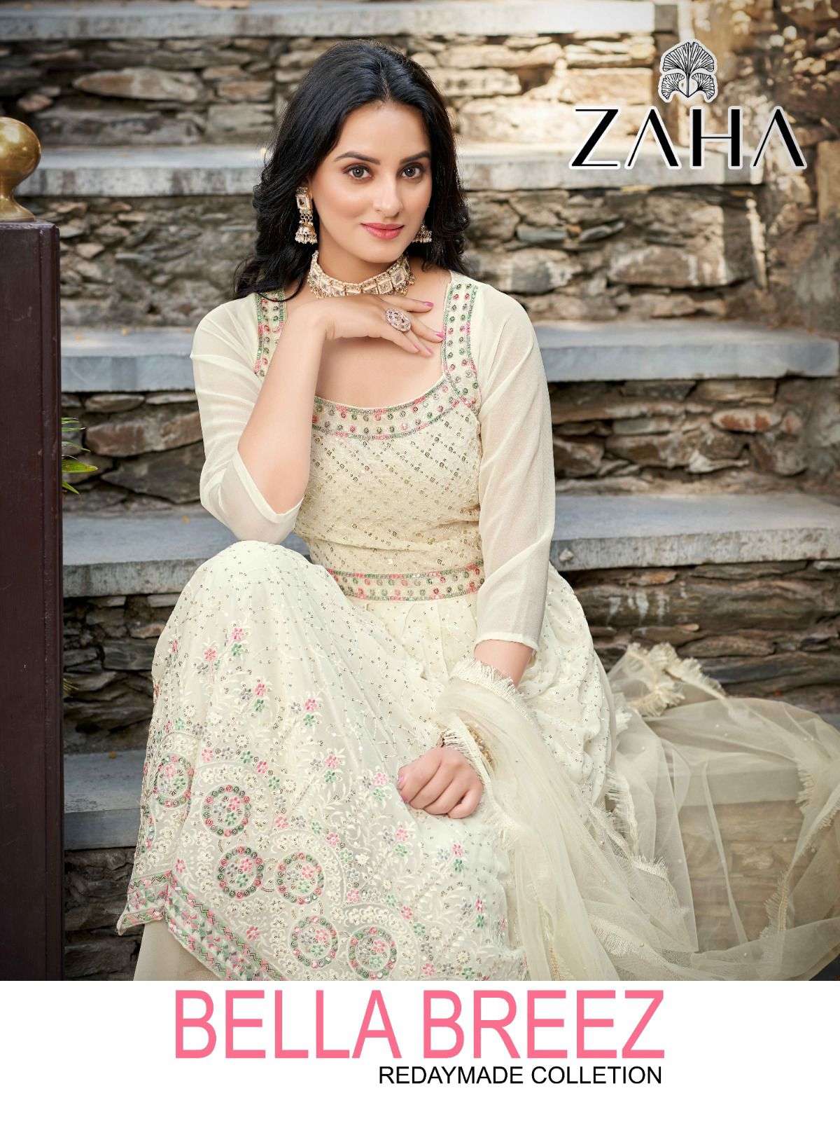 BELLA BREEZ BY ZAHA GEORGETTE EMBROIDERY PAKISTANI DRESSES