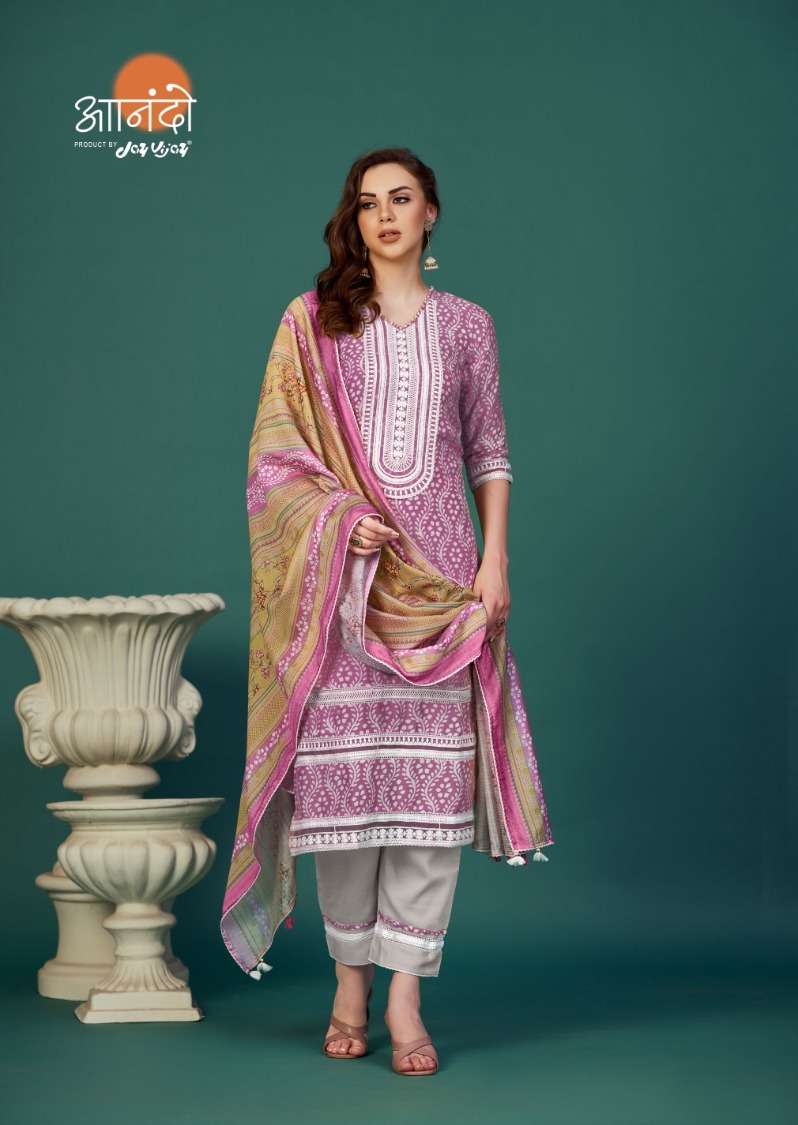 COLOR CARNIVAL 3069 BY JAY VIJAY DESIGNER MUSLIN PRINT DRESSES