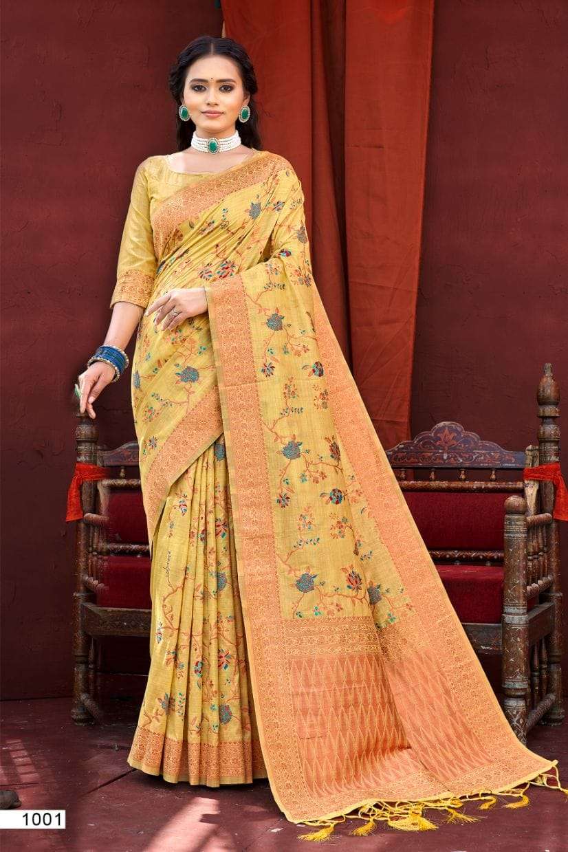 KANHAIYA BY BUNAWAT 1001 TO 1006 SERIES SILK WORK SAREES