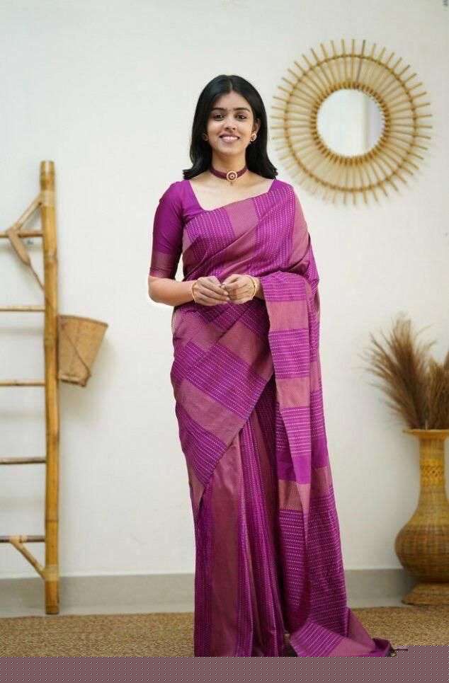 PARVATHY BY ASLIWHOLESALE FANCY SOFT LITCHI SILK DESIGNER SAREE