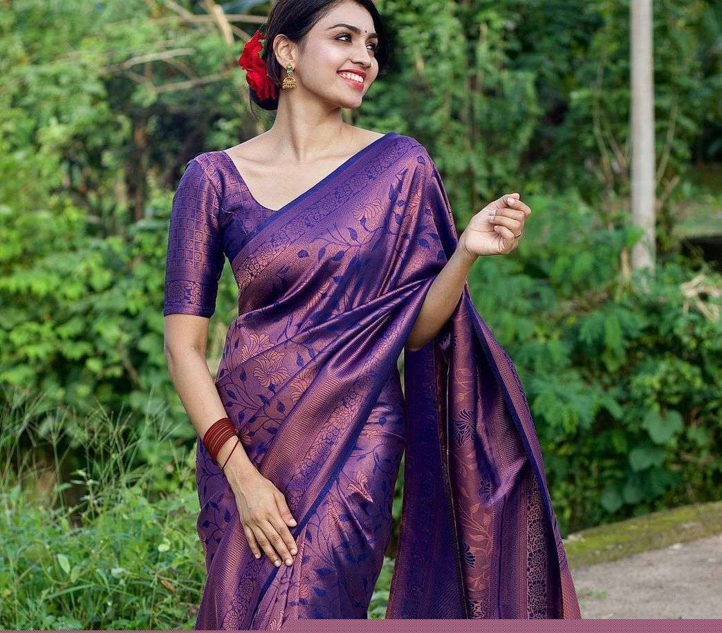 RAASHI BY ASLIWHOLESALE FANCY LITCHI SILK DESIGNER SAREES