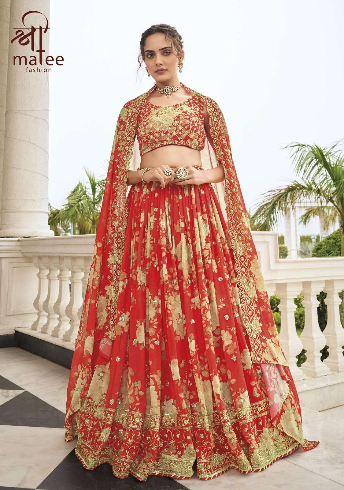 SHIYAHI BY SHREEMATEE FASHION 138 TO 140 SERIES FAUX GEORGETTE LEHENGAS