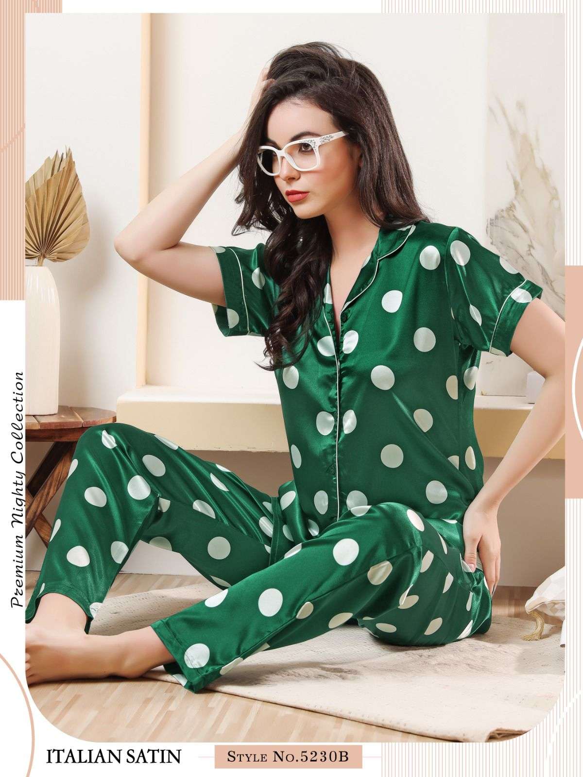 SOFY BY FF DESIGNER HEAVY SATIN PRINT NIGHT SUITS