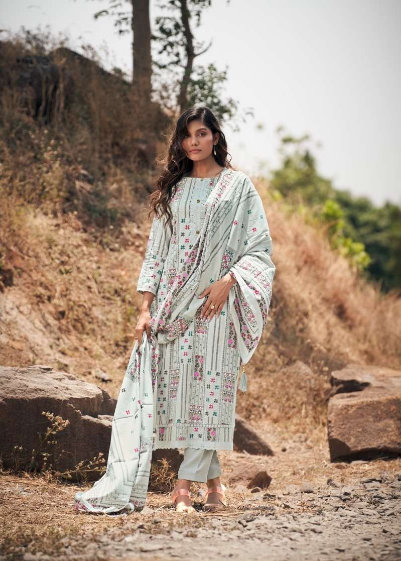 SUMMER BREEZE BY KESAR 1001 TO 1008 SERIES PURE LAWN COTTON PRINTED DRESSES