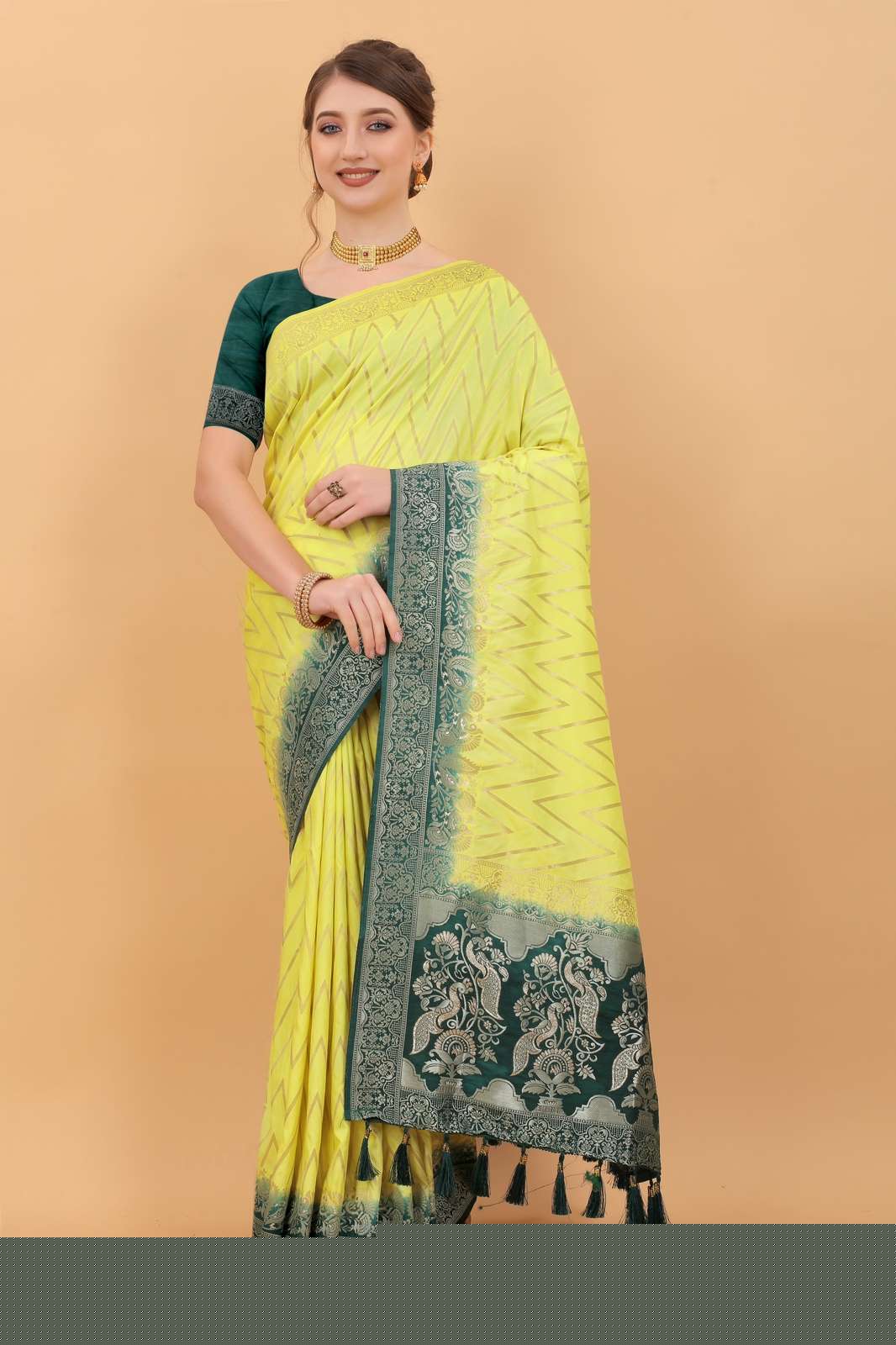 ZIG-ZAG DOLLA BY ASLIWHOLESALE FANCY DOLA SILK SAREES