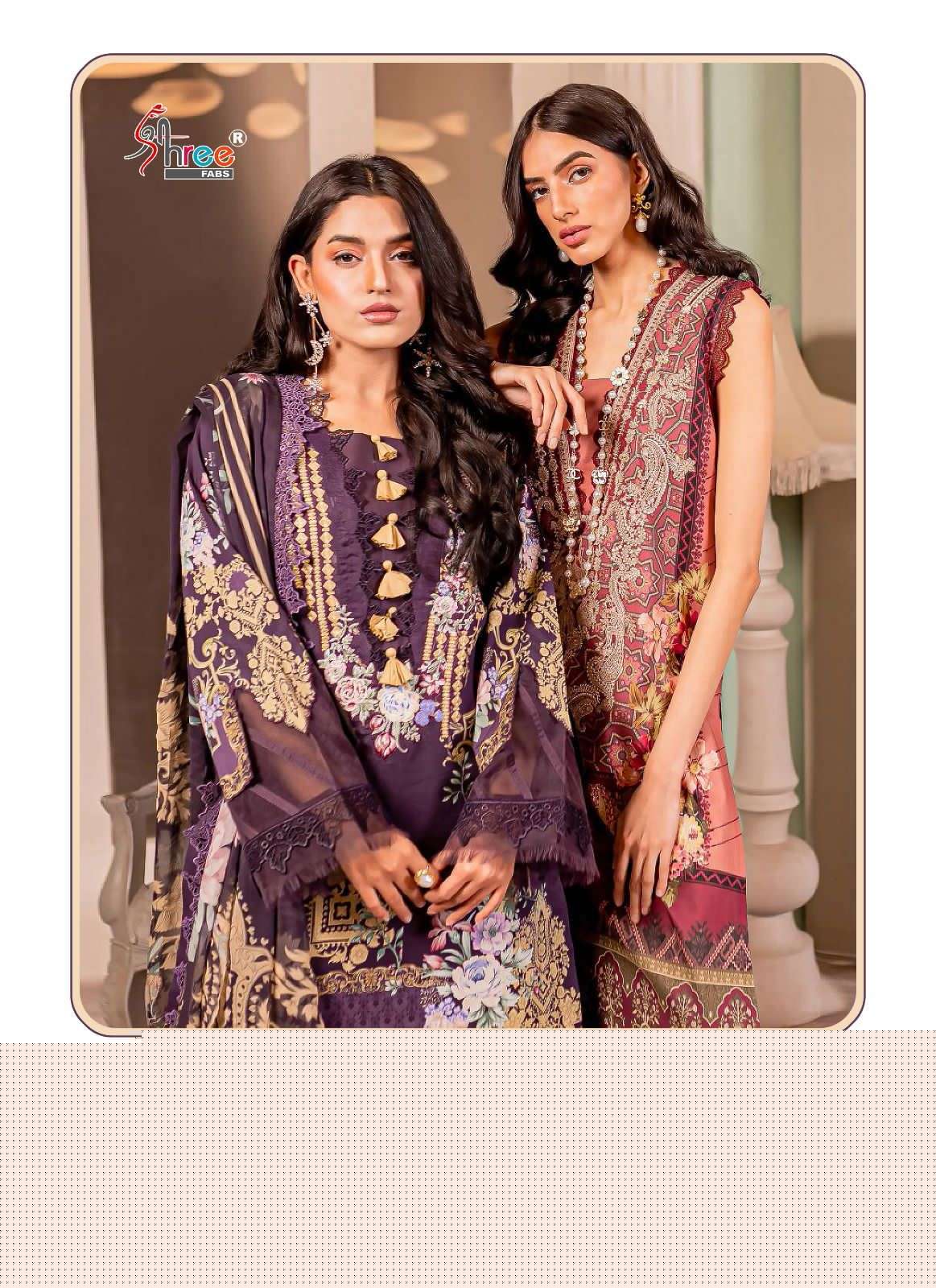 AYZAL SUMMER COLLECTION BY SHREE FABS 3146 TO 3151 SERIES LAWN PAKISTANI DRESSES