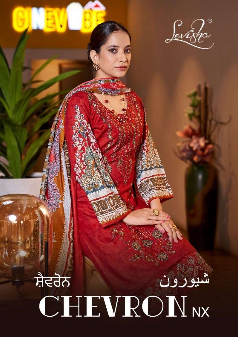 CHEVRON NX BY LEVISHA 13 TO 18 SERIES LAWN COTTON PAKISTANI DRESSES