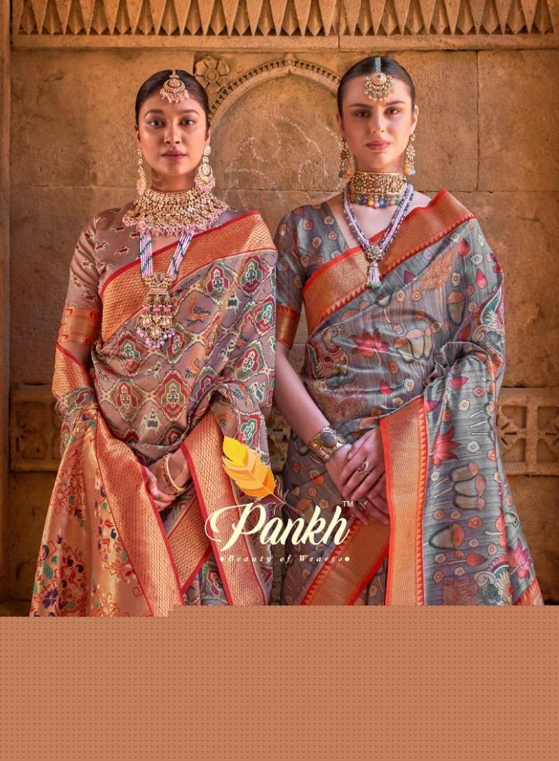 HERITAGE BY PANKH 6001 TO 6004 SERIES DESIGNER SILK PRINTED SAREES