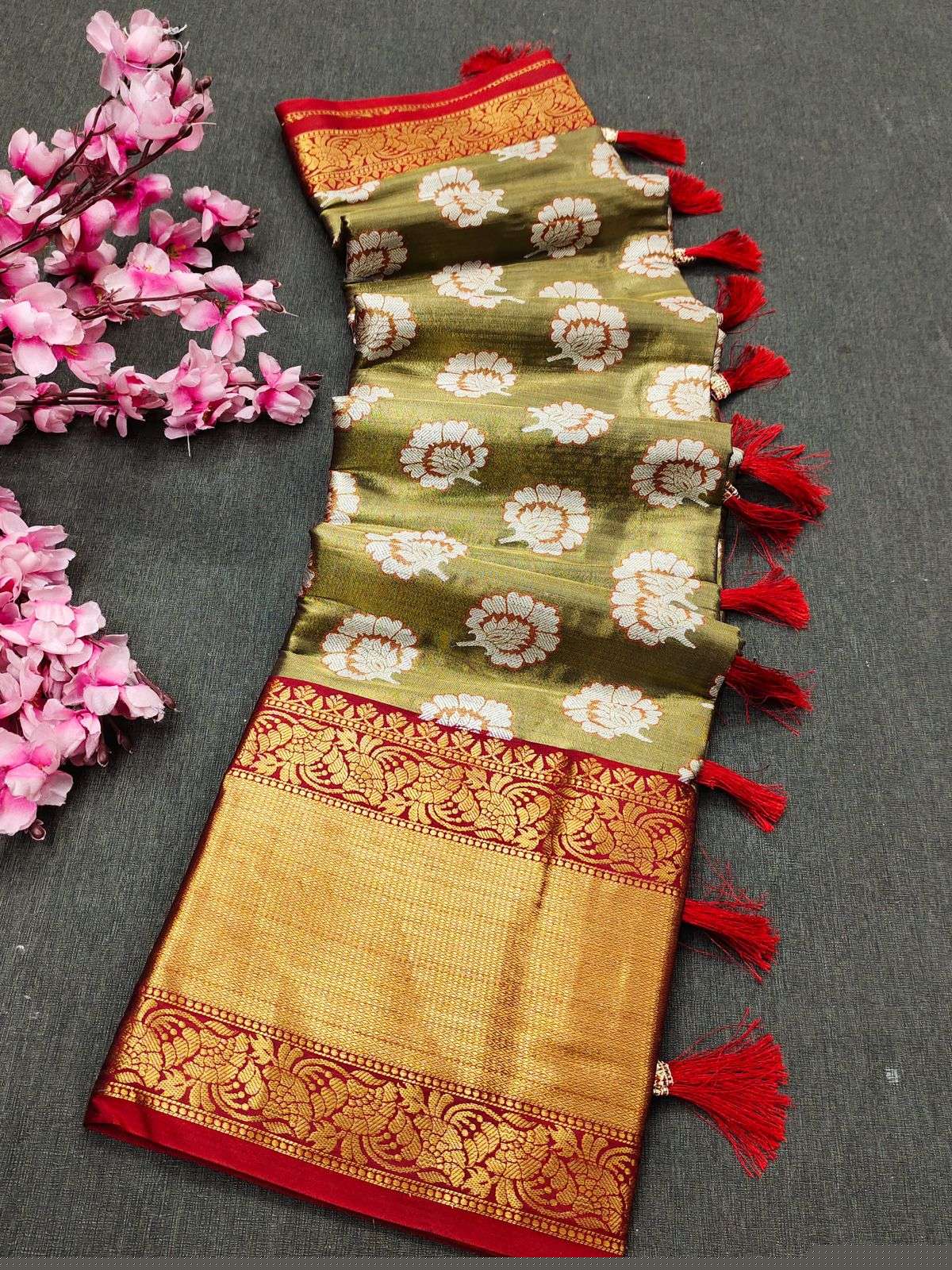 KRISHNA SILK BY ASLIWHOLESALE DESIGNER KANJIVARAM SOFT SILK SAREES