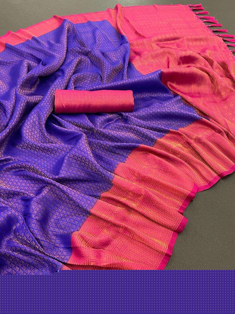 MEGHA CHAP BY ASLIWHOLESALE DESIGNER KUBERA PATTU SILK SAREES