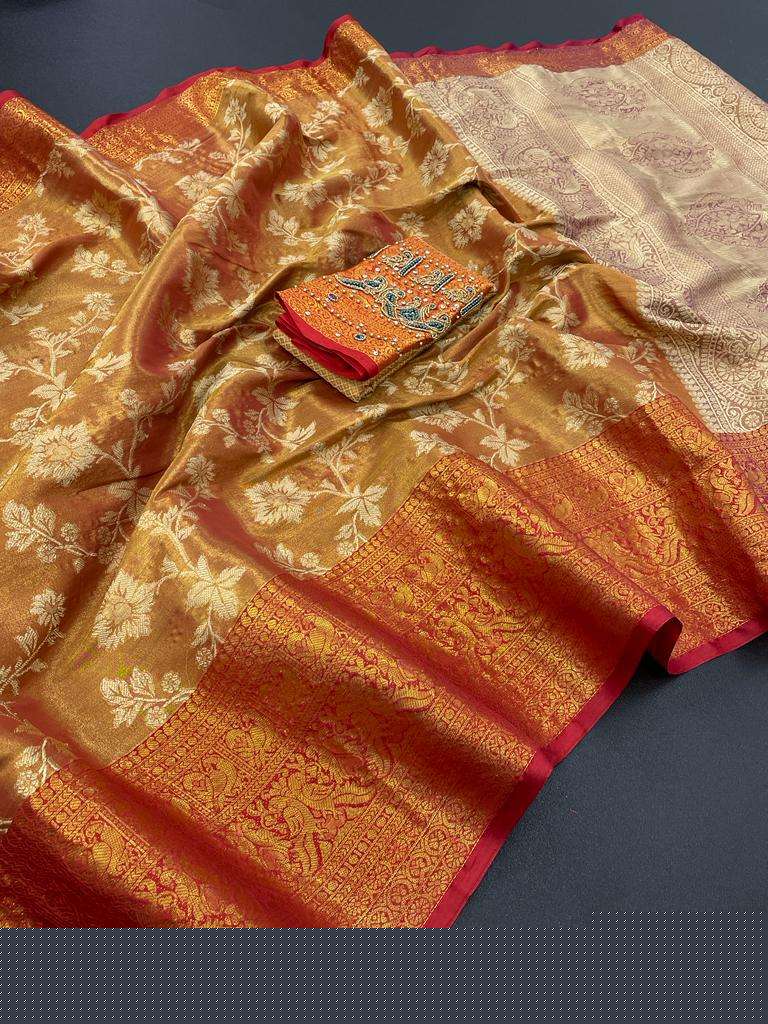 NETRA SILK-10 BY ASLIWHOLESALE DESIGNER TISSUE SOFT SILK SAREES