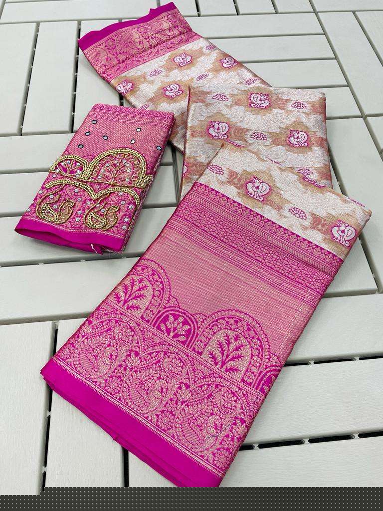 NETRA SILK-12 BY ASLIWHOLESALE DESIGNER TISSUE SOFT SILK SAREES
