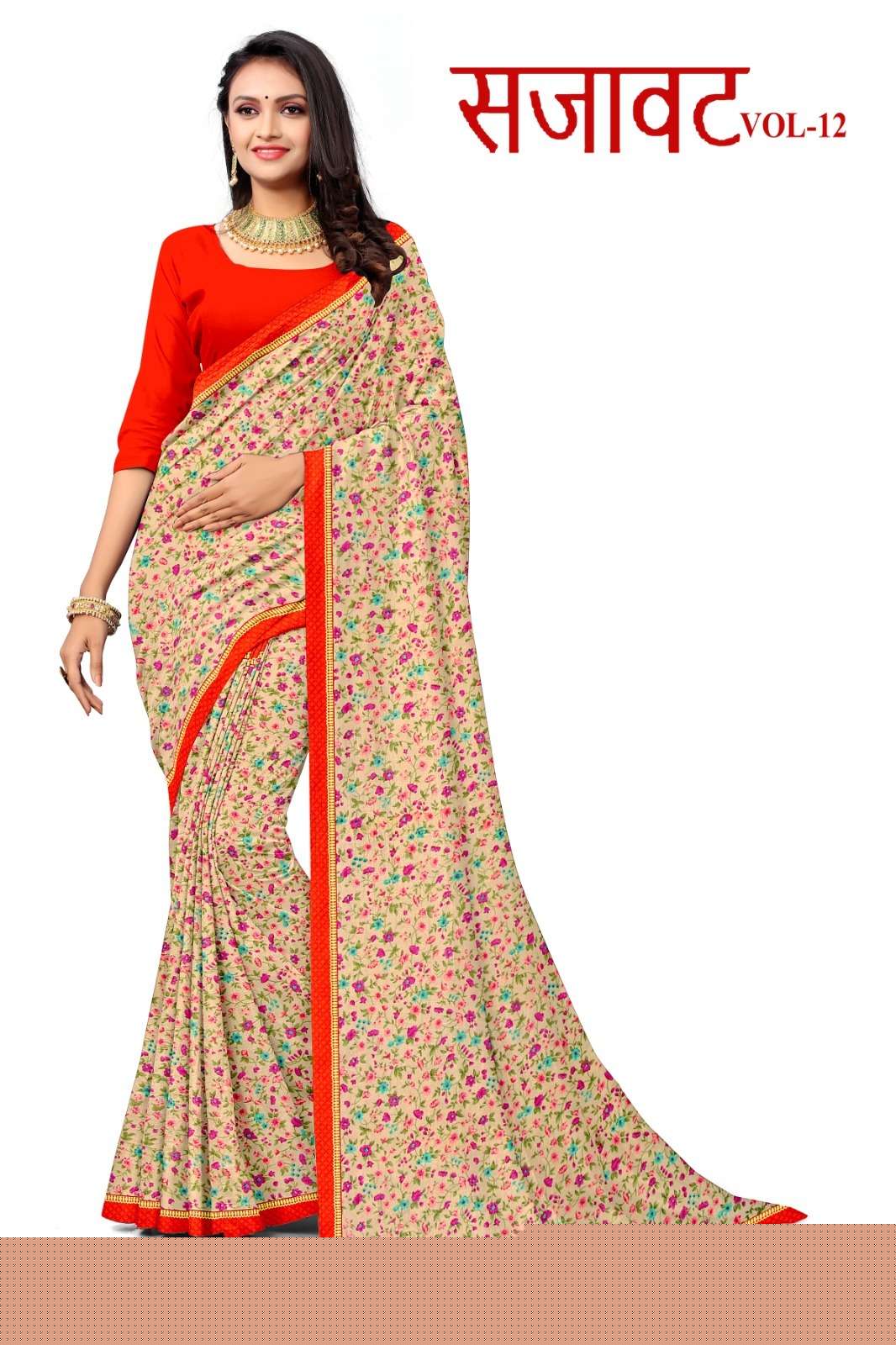  SAJAWAT VOL-12 BY ASLIWHOLESALE FANCY RENNIAL DESIGNER SAREE