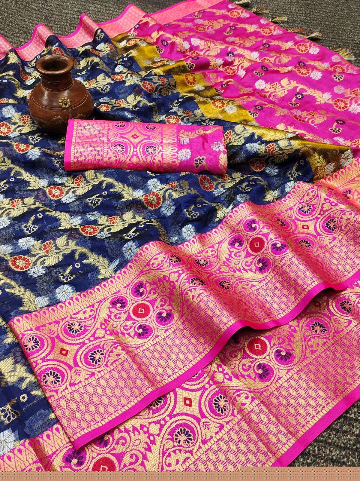 3239 BRITE MINA BY ASLIWHOLESALE DESIGNER FANCY LITCHI SILK SAREES