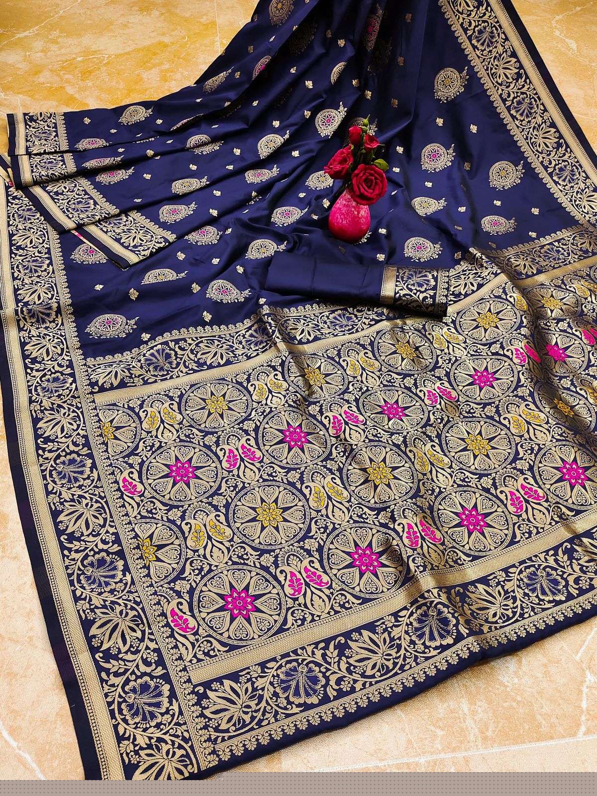ANAJNI SILK VOL-2 BY ASLIWHOLESALE DESIGNER ZARI SOFT SILK SAREES
