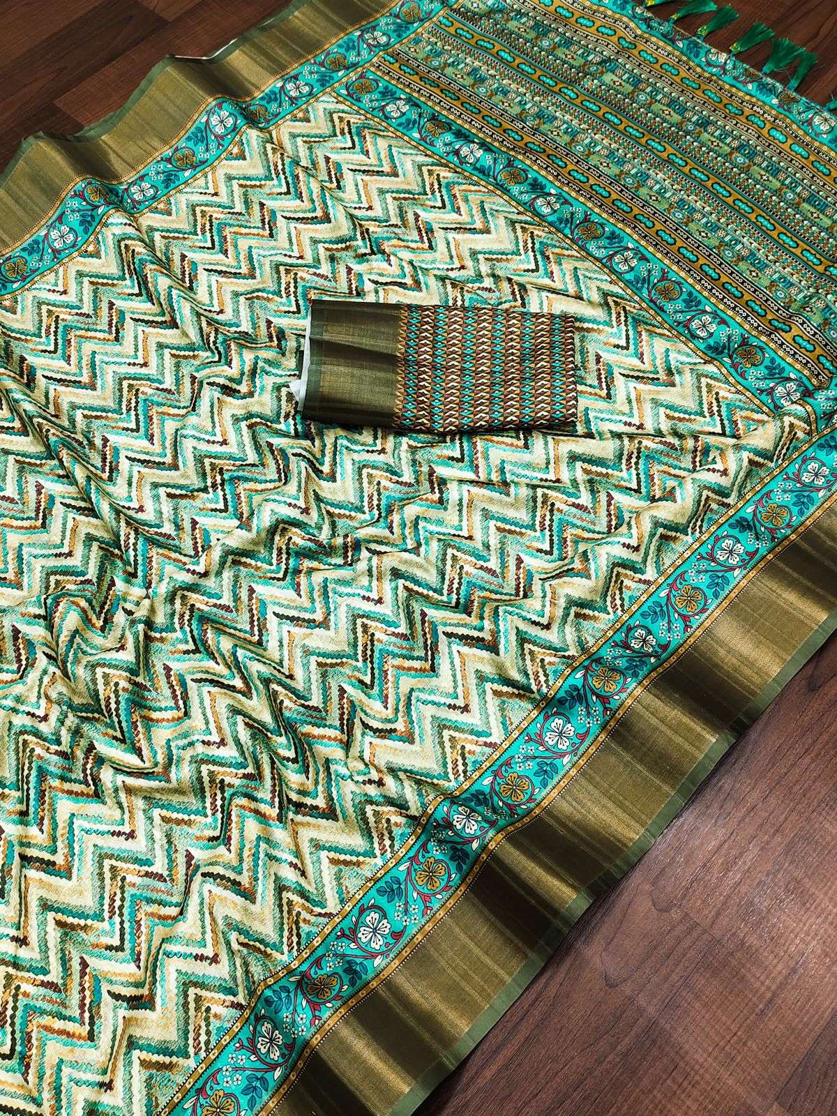 ANJANI BY ASLIWHOLESALE DESIGNER ZARI SOFT SILK PRINTED SAREES
