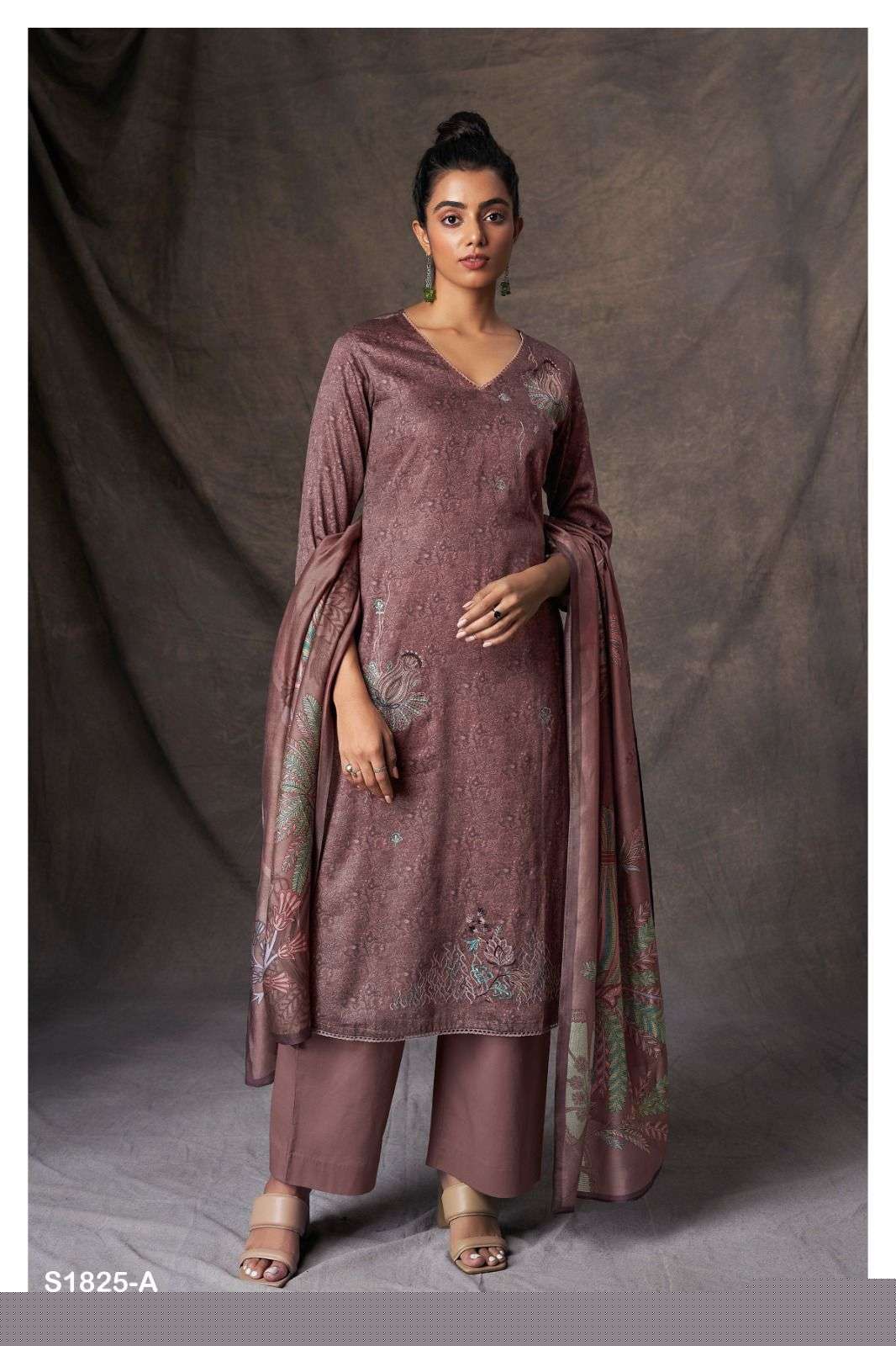 DELANIE 1825 BY GANGA FASHIONS PREMIUM COTTON PRINTED WORK DRESSES