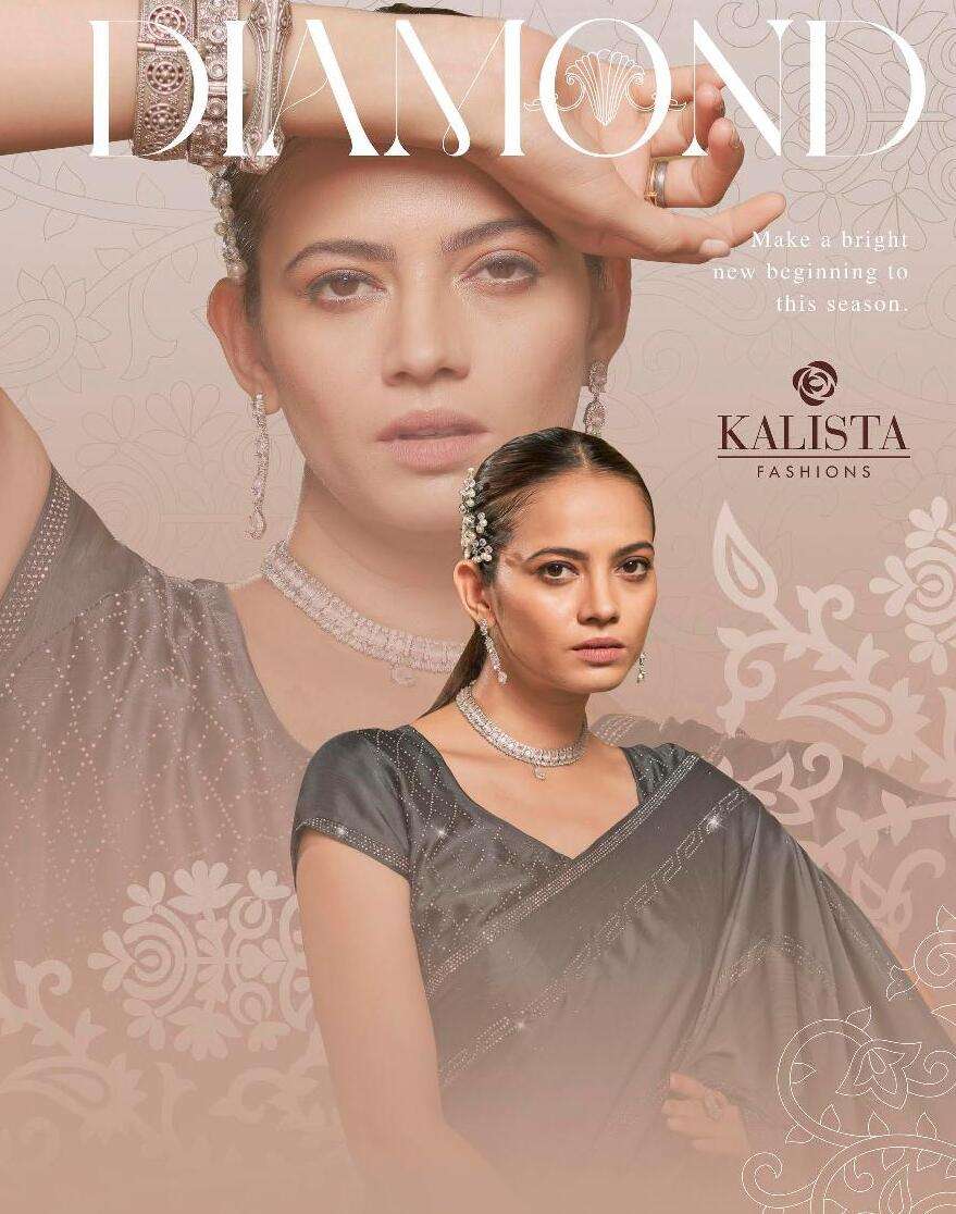 DIAMOND BY KALISTA FASHION 77980 TO 77985 SERIES FANCY CHIFFON SAREES