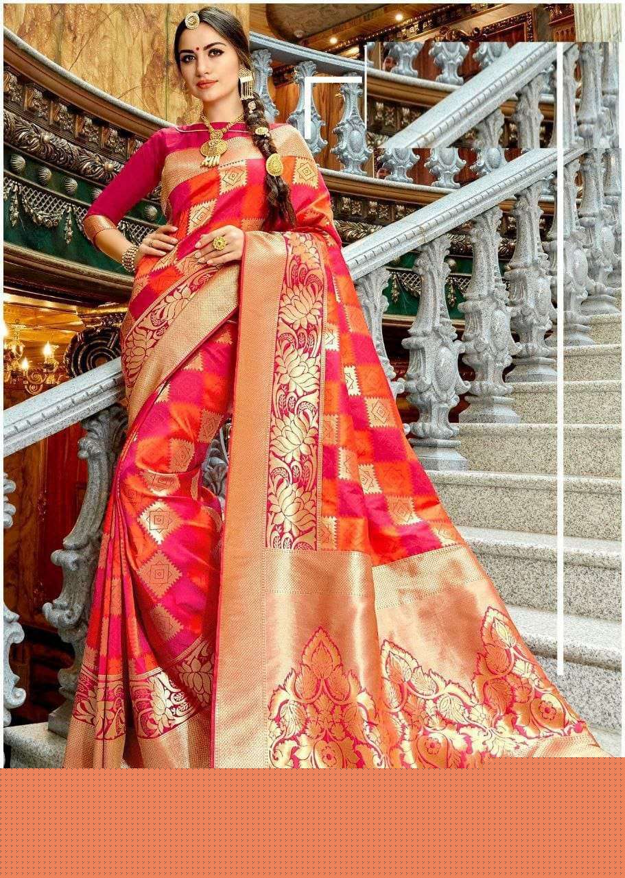 RANI SILK BY ASLIWHOLESALE DESIGNER SOFT LITCHI SILK SAREES