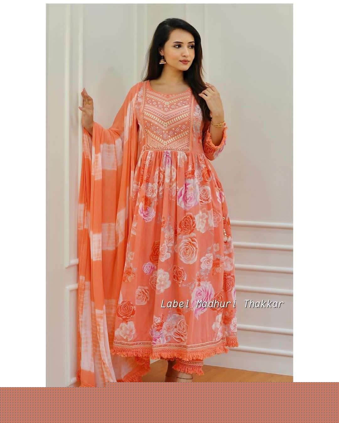 RASHI VOL-54 BY ASLIWHOLESALE DESIGNER FANCY RAYON ANARKALI DRESS
