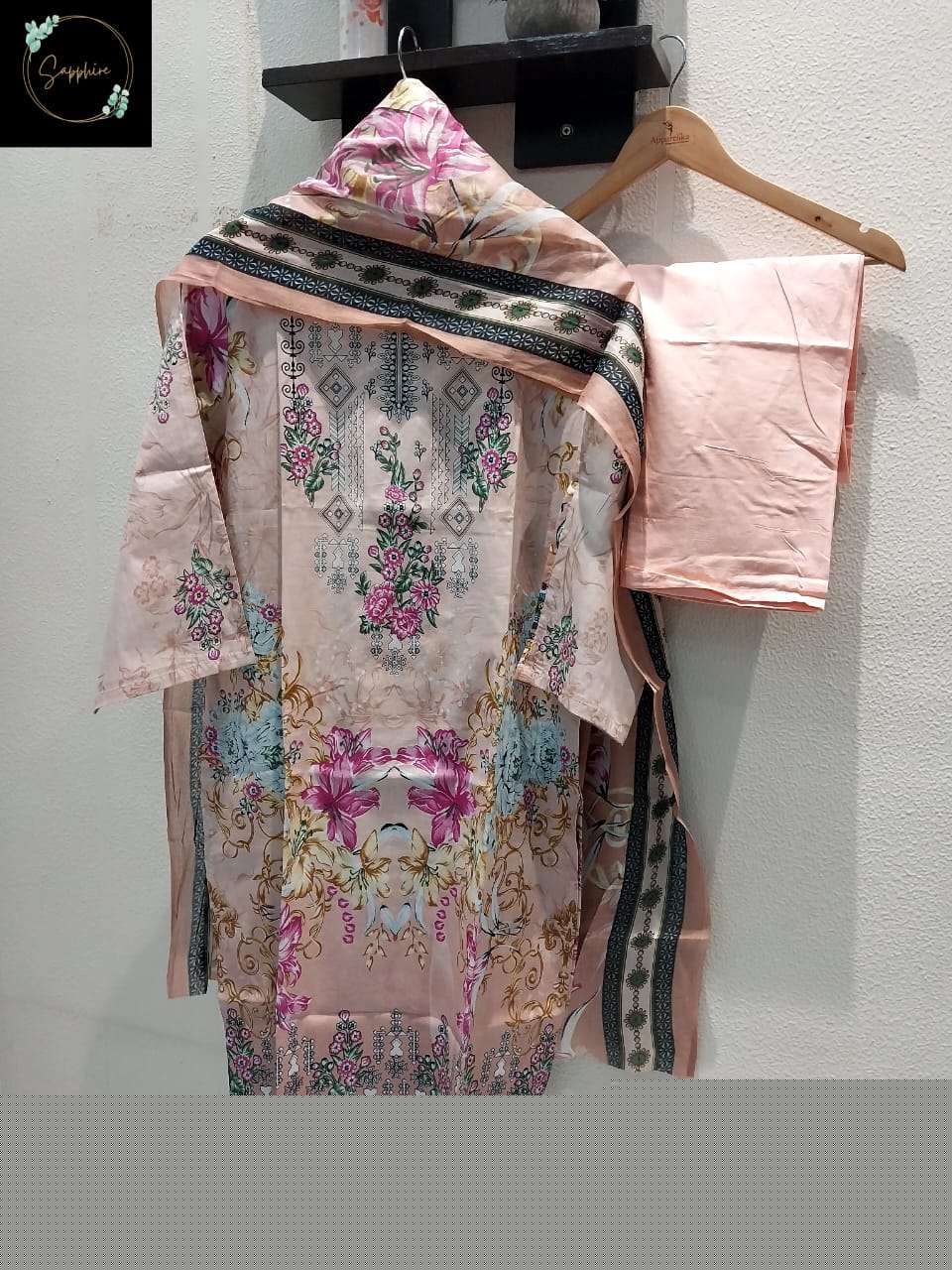 SAPPHIRE AGHA NOORAIN-20 BY ASLIWHOLESALE LAWN COTTON PAKISTANI DRESSES