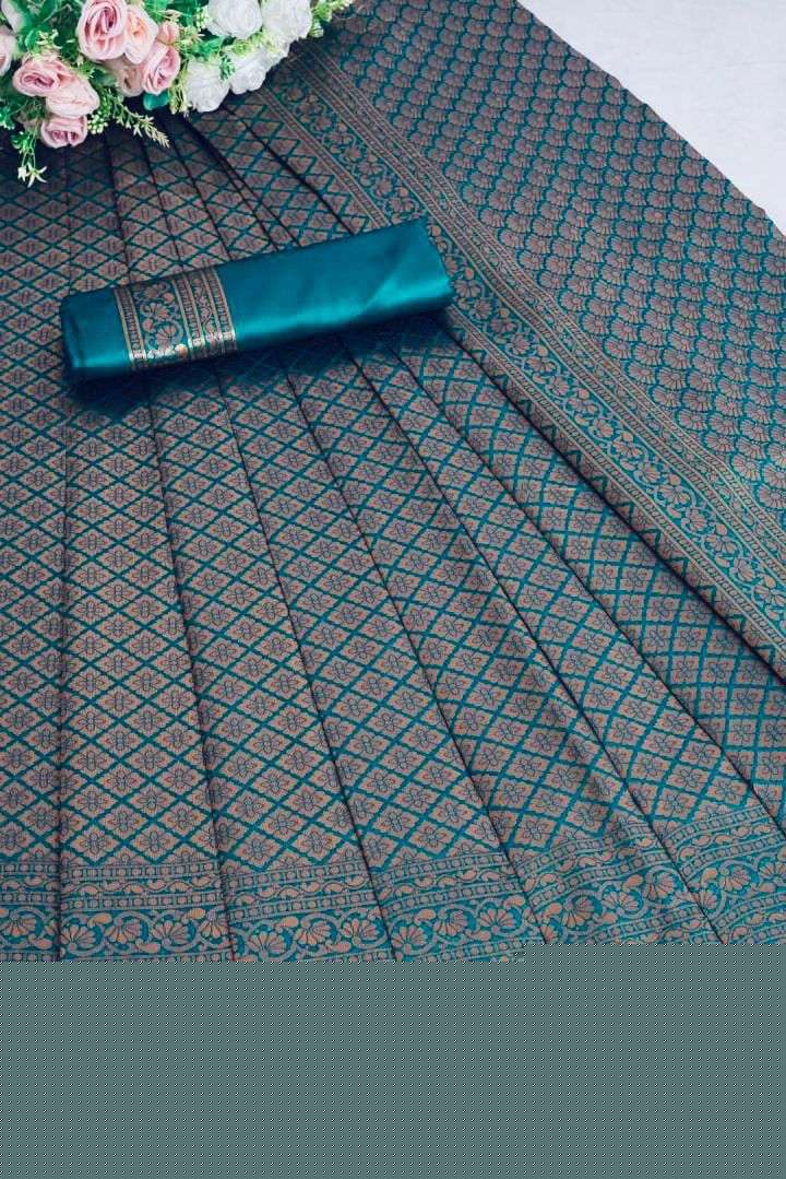 HANSIKA BY ASLIWHOLESALE FANCY SOFT LITCHI SILK SILK DESIGNER SAREE
