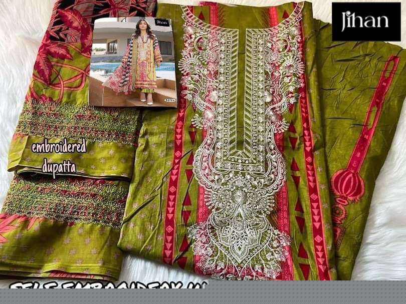 JIHAN SANA SAFINAZ BY ASLIWHOLESALE PURE HEAVY COTTON EMBROIDERY DRESSES 