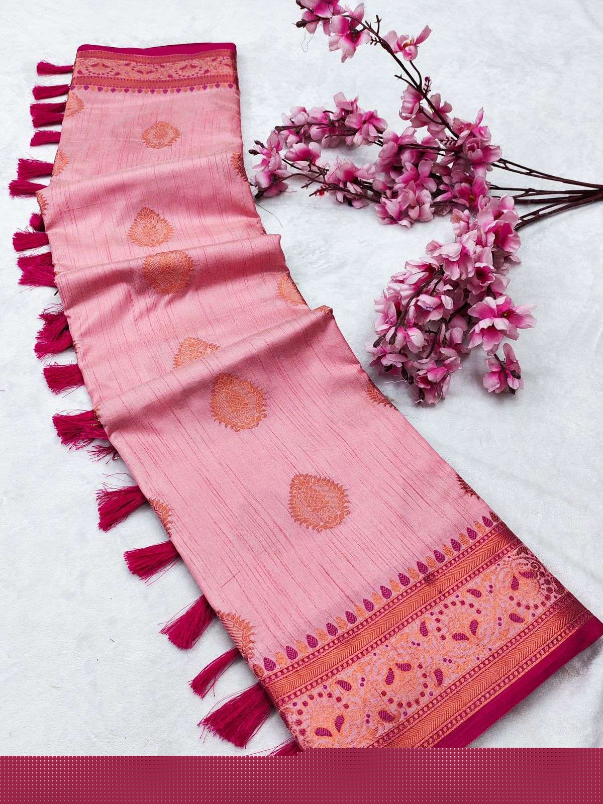 KASHMIRA SILK BY ASLIWHOLESALE DESIGNER SOFT SILK ZARI WEAVING SAREES