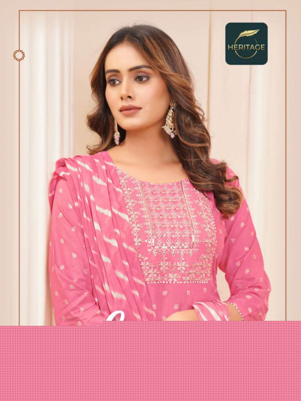 LUXE PREMIUM BY HERITAGE 001 TO 006 SERIES RAYON PRINTED DRESSES