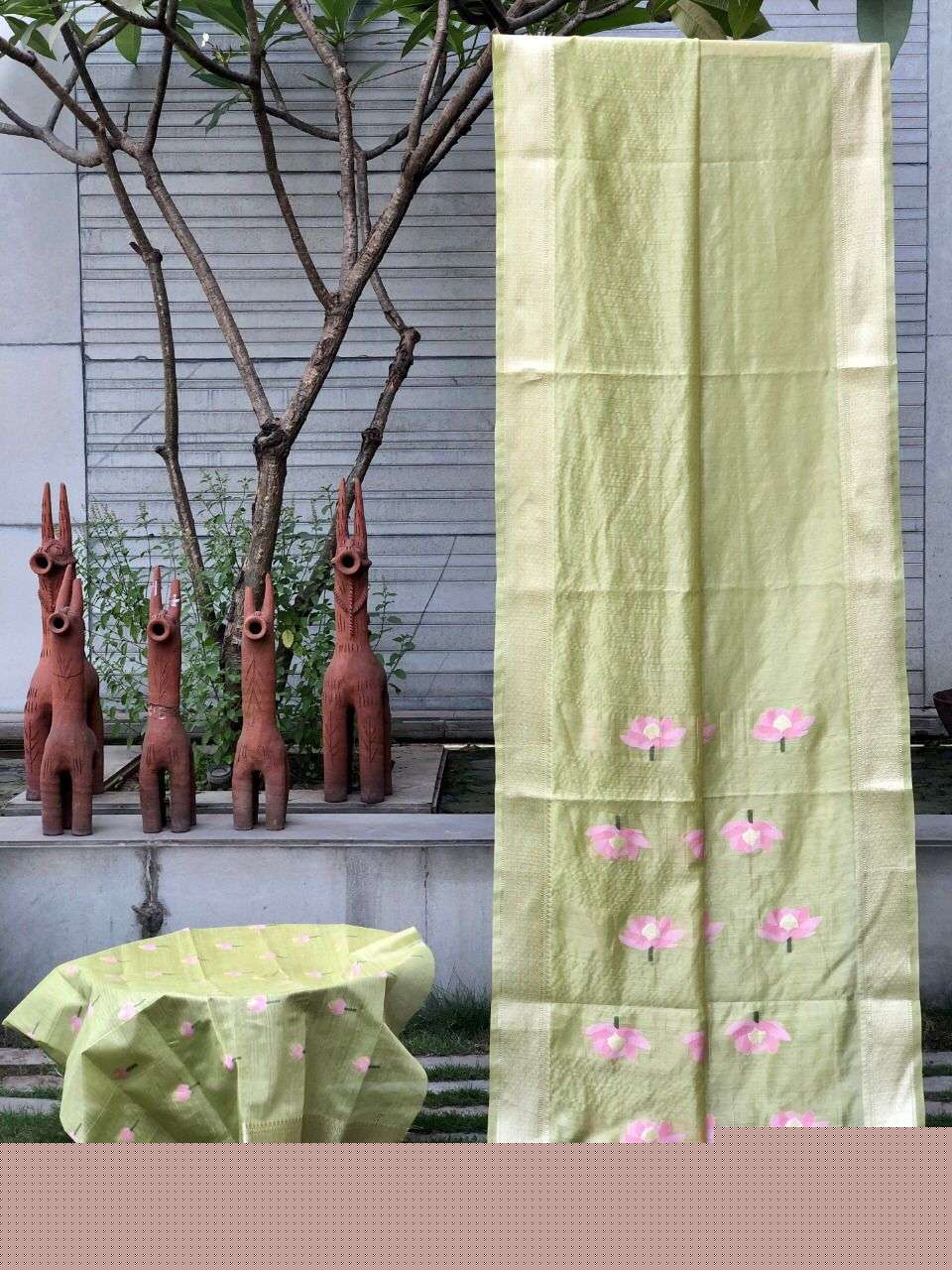 MERAKI VOL-63 BY ASLIWHOLESALE DESIGNER SOFT LINEN SILK SAREES