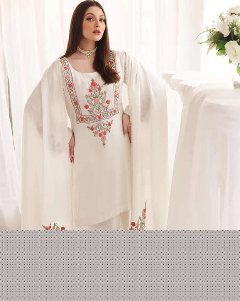 PAKISTANI SUITS VOL-012 BY ASLIWHOLESALE ORGANZA EMBROIDERY PAKISTANI DRESS
