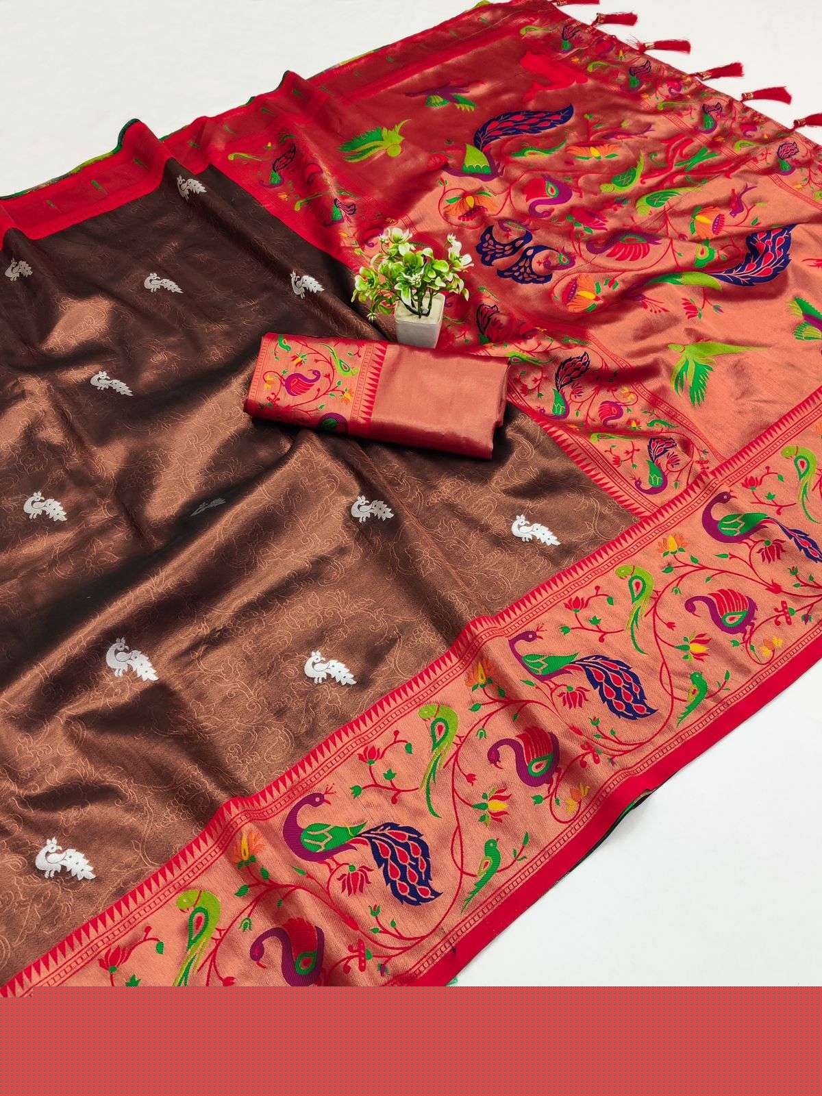 RAJESHWARI PEHTANI BY ASLIWHOLESALE DESIGNER SOFT SILK WEAVING SAREES
