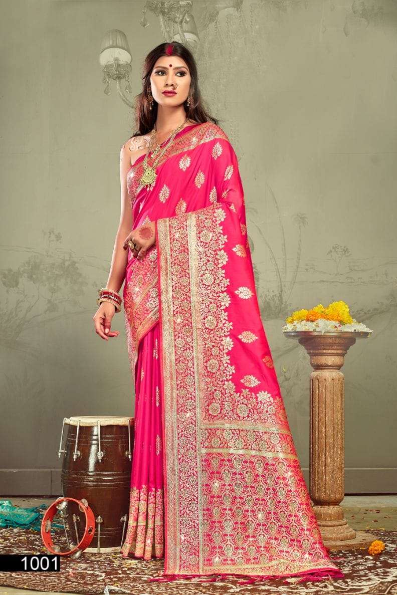 ROHINI SILK BY BUNAWAT 1001 TO 1006 SERIES SILK WORK SAREES