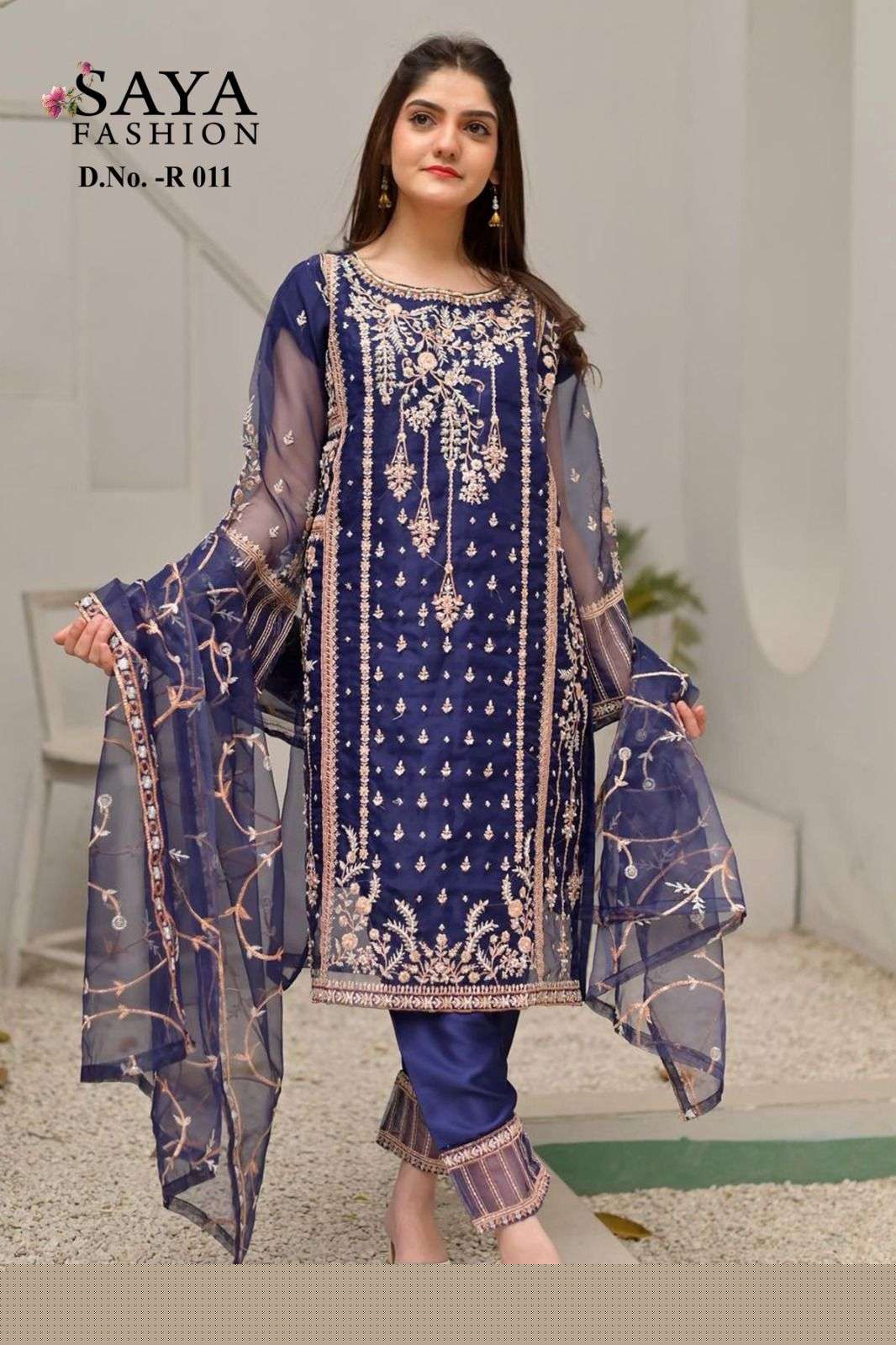 SAYA FASHION 011 BY ASLIWHOLESALE DESIGNER ORGANZA DRESSES