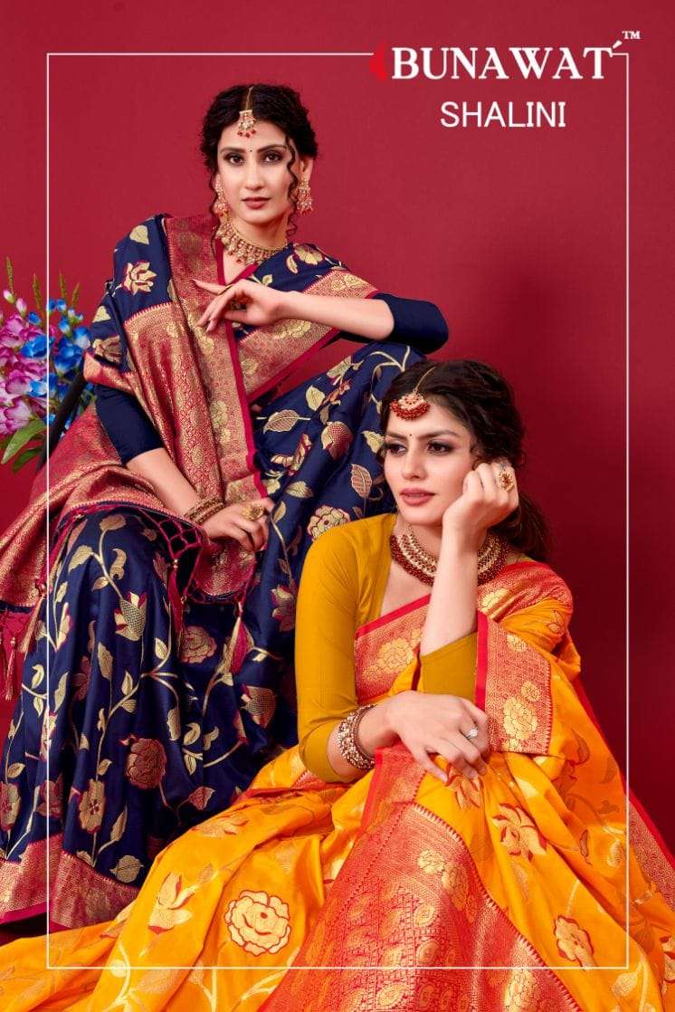 SHALINI BY BUNAWAT 1001 TO 1006 SERIES BANARASI SILK WORK SAREES