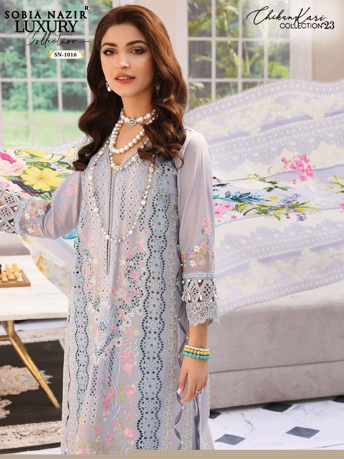 SOBIA NAZIR SN-1016 BY ASLIWHOLESALE LAWN COTTON PAKISTANI DRESSES