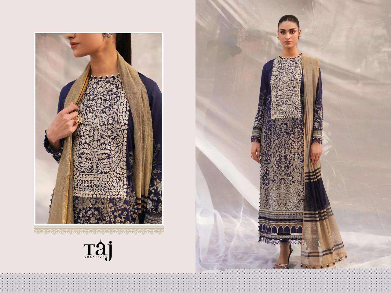 TAJ CREATION 131 BY ASLIWHOLESALE DESIGNER HEAVY COTTON DRESSES
