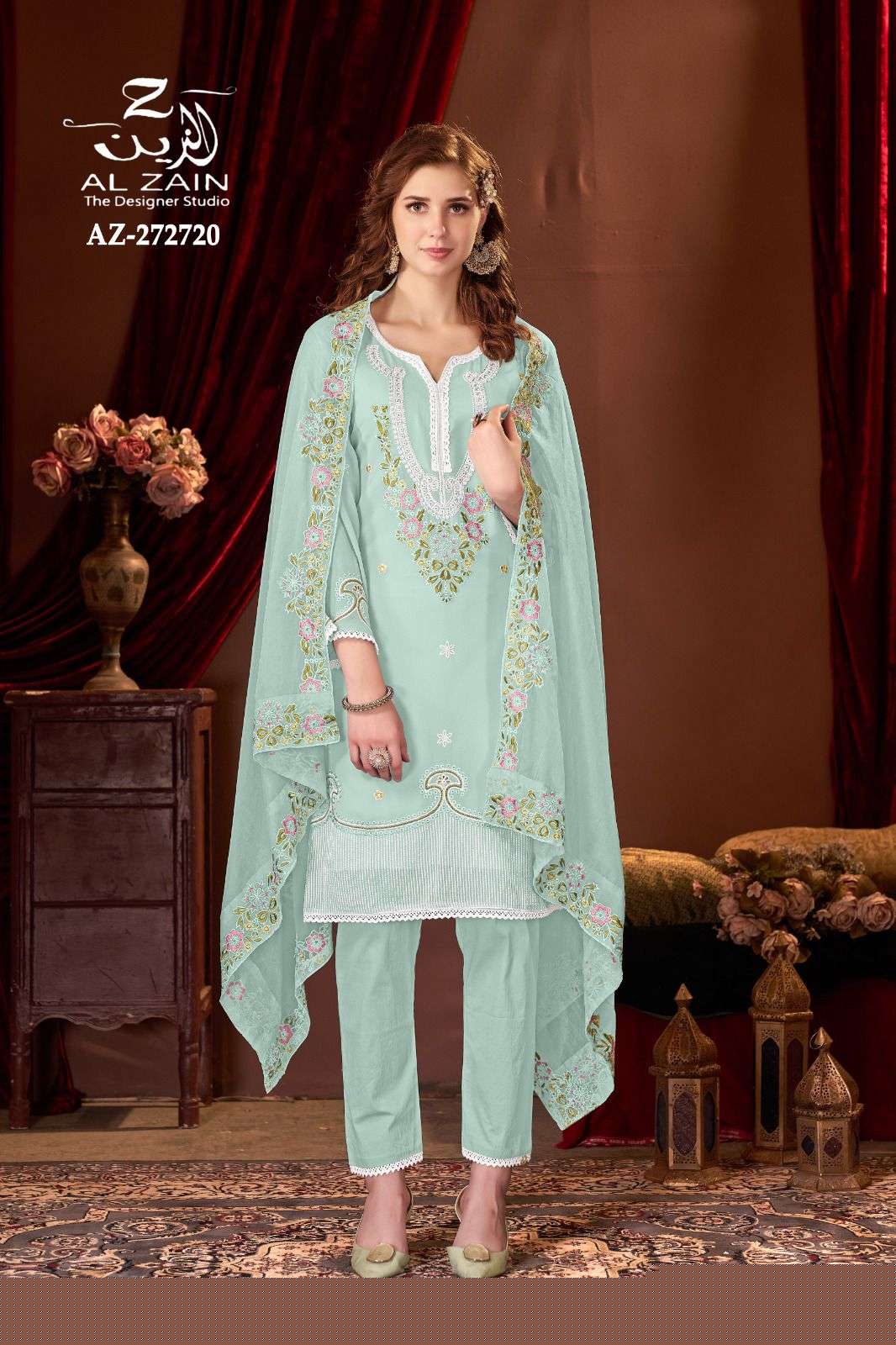 AL-ZAIN 272720 COLOURS BY ASLIWHOLESALE GEORGETTE STITCHED DRESSES
