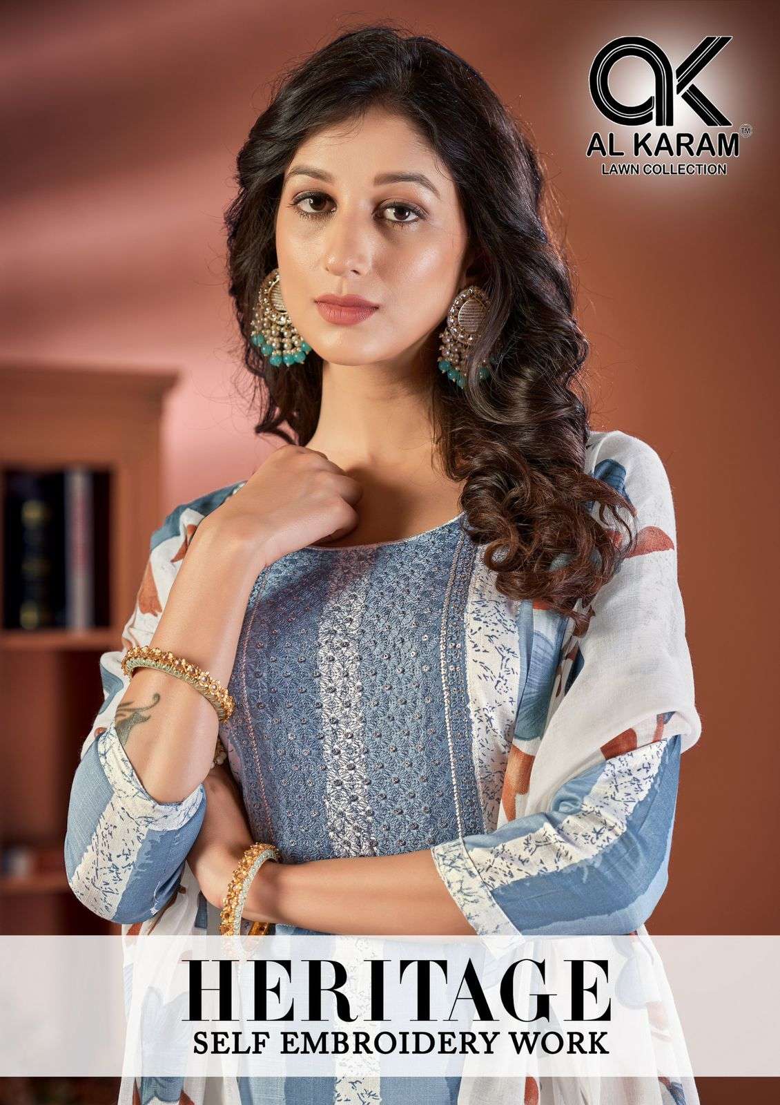 HERITAGE BY AL KARAM 1001 TO 1008 SERIES HEAVY COTTON PRINT DRESSES