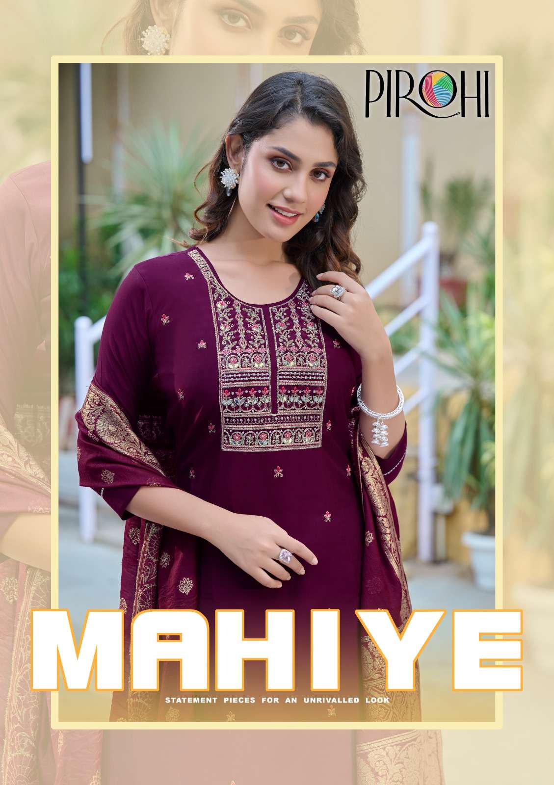 MAHIYE BY PIROHI 1001 TO 1004 SERIES DESIGNER VISCOSE SILK DRESSES