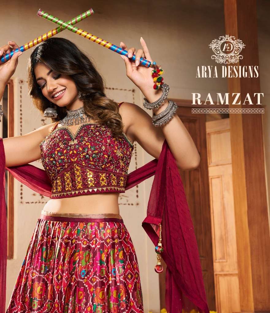 RAMZAT BY ARYA DESIGNS 83001 TO 83006 SERIES HEAVY FANCY SILK LEHENGAS