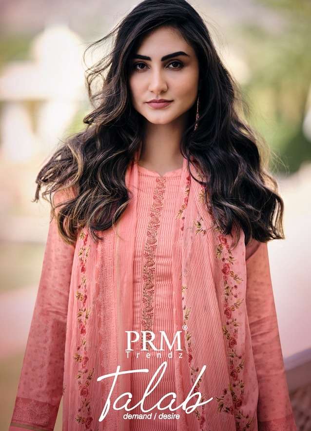 TALAB BY PRM TRENDZ 5258 TO 5264 SERIES PURE SATIN EMBOROIDERY DRESSES