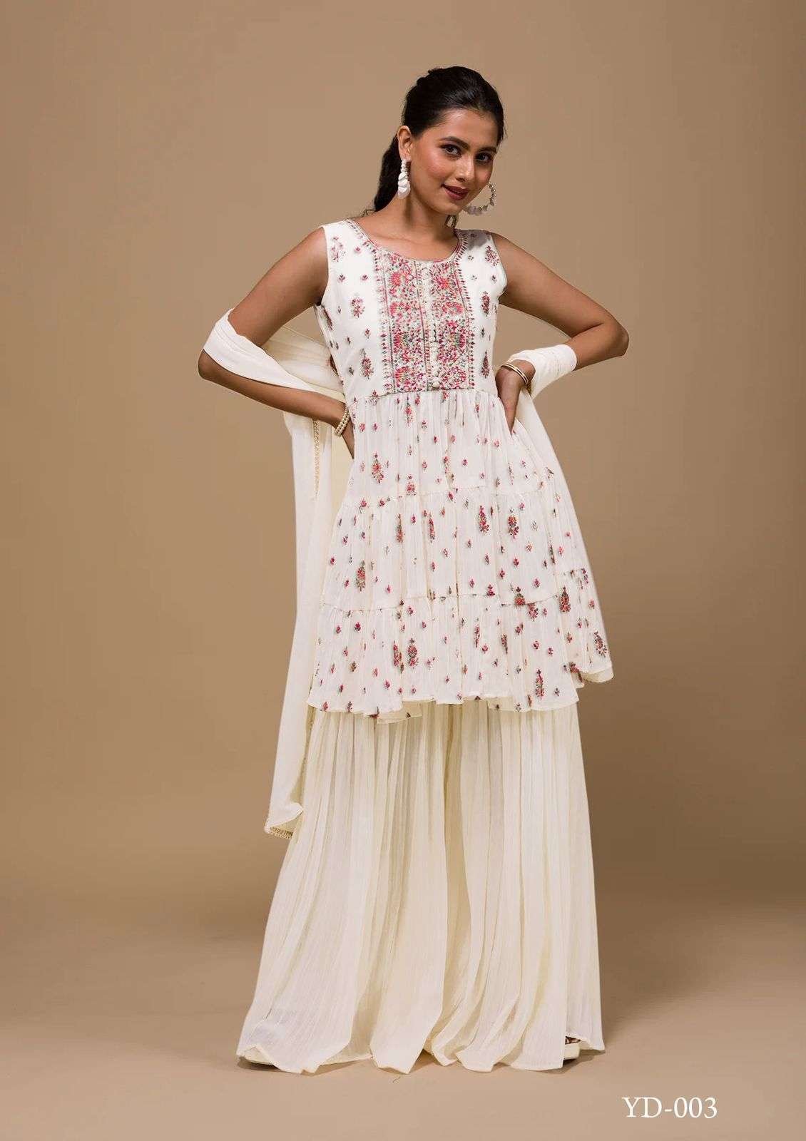 YD-003 COLORS BY ASLIWHOLESALE 003 TO 003-D SERIES DESIGNER GEORGETTE DRESSES