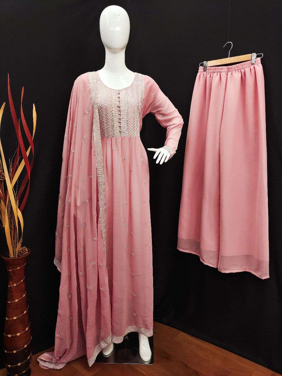 YD-004 COLORS BY ASLIWHOLESALE 004 TO 004-D SERIES DESIGNER GEORGETTE DRESSES