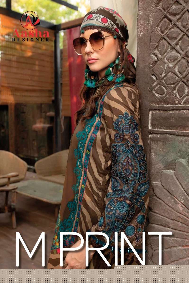 AASHA M PRINTS VOL-2 BY ASLIWHOLESALE DESIGNER COTTON EMBROIDERY DRESSES